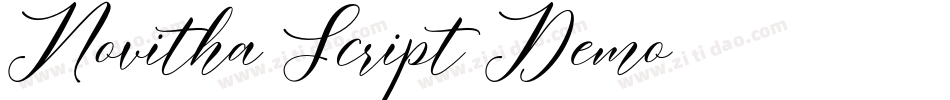 Novitha Script-Demo字体转换